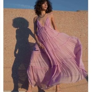 A.L.C. Gemma Tiered Silk Maxi Dress